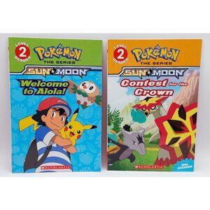 Pokemon Level Two Readers Lot of 2 Books Sun & Moon